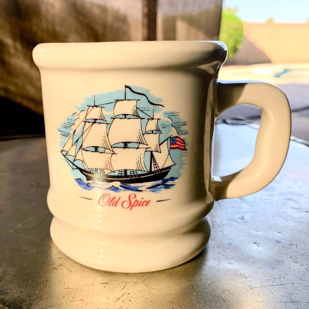 Vintage Old Spice Grand Turk Ceramic Shaving Mug